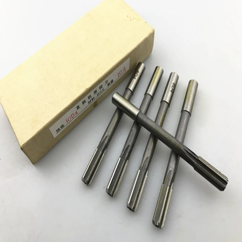 

Professional H7 Machine Reamer Milling Cutter 10x 3mm-12mm Straight Shank High Abrasion Resistance High Speed Steel Tool