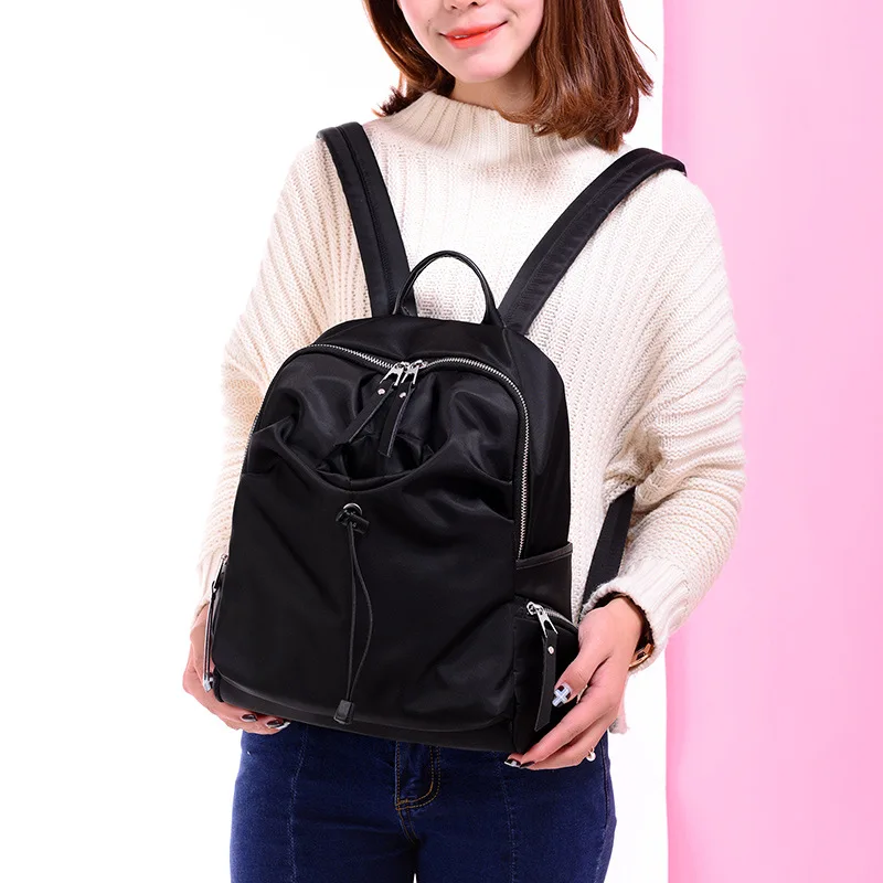 Рюкзак женский нейлоновый для ноутбука подростка водонепроницаемый | Багаж и