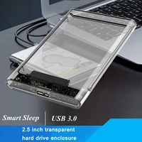 zuidid 2 5 inch transparent mobile hard disk box usb3 0 with adapter cable external packaging box laptop