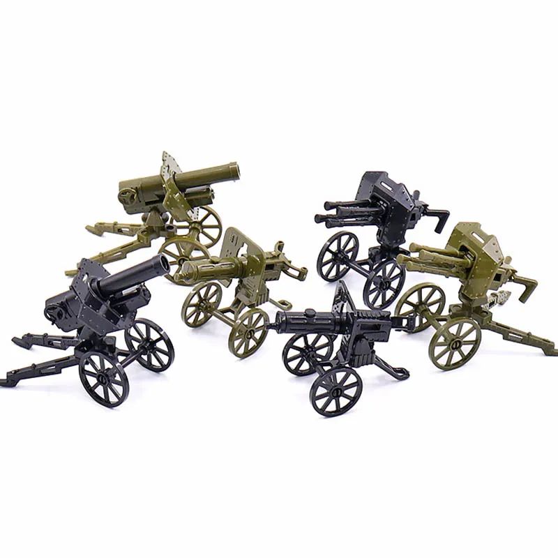 Новая распродажа совместимые с Enlighten Figures Moc военный WW2 тяжелый пистолет оружие SWAT