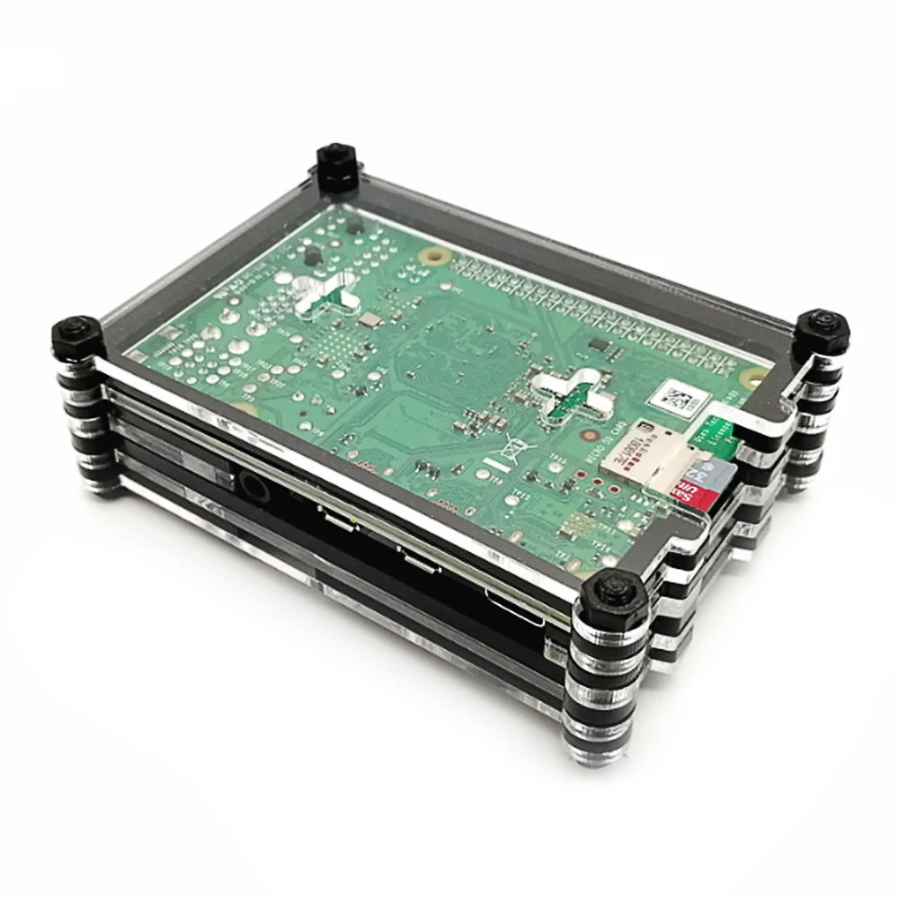 Совместимый с Raspberry Pi 4 Чехол, 9 слоев чехол предназначен для Raspberry Pi 4 Модель B