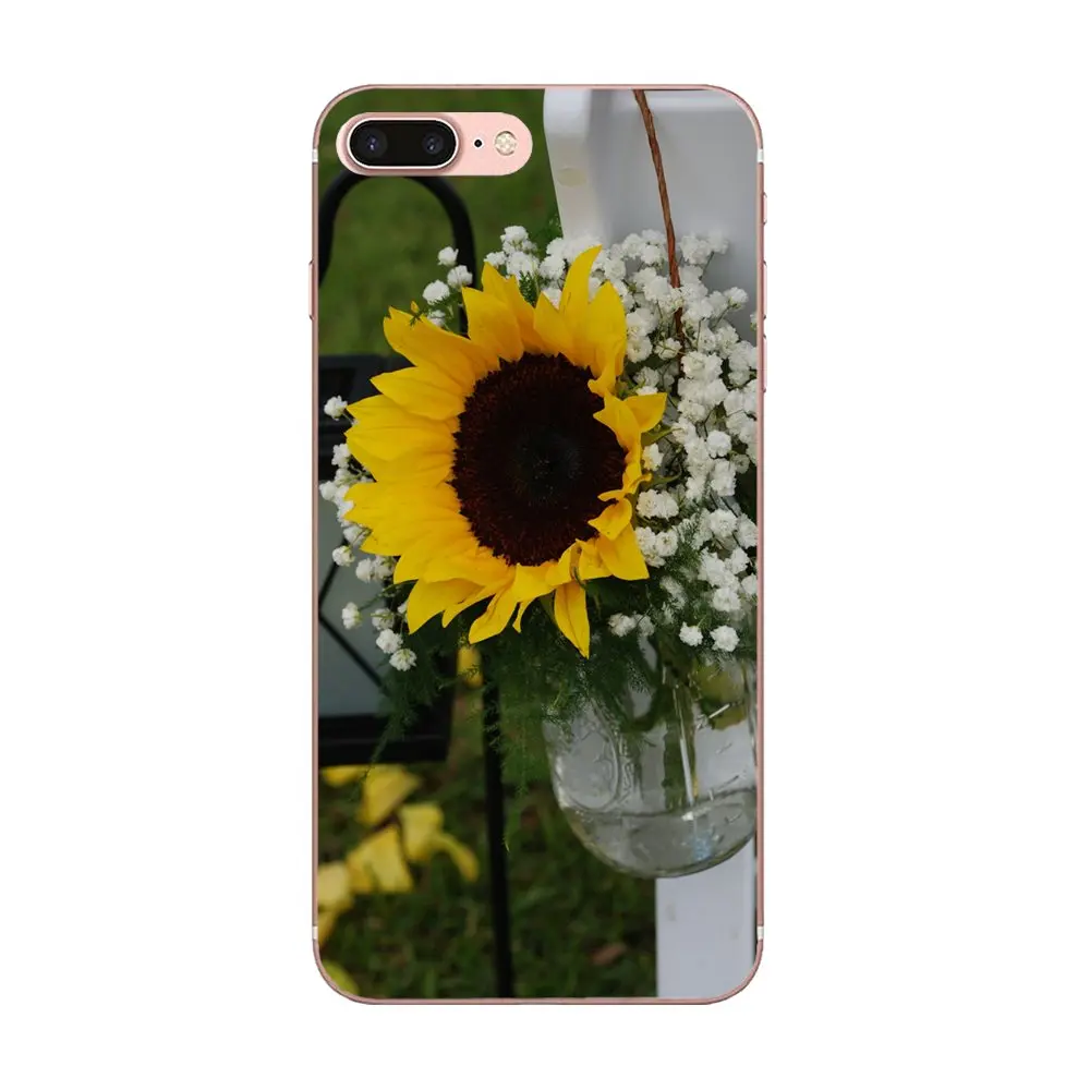 Фото Мягкий ТПУ мобильный телефон для Huawei Honor 10 10i 20 20i 8S lite Y9 Prime Y7 2019 Y5 2018 p40 lite pro защитный подсолнух цветок №4