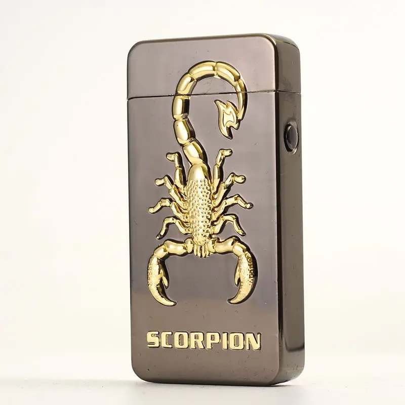 Последние usb зарядка электрическая двойная дуга Плазменные электрические ветрозащитные зажигалки для курильщиков, сигареты электрическая зажигалка - Цвет: 3