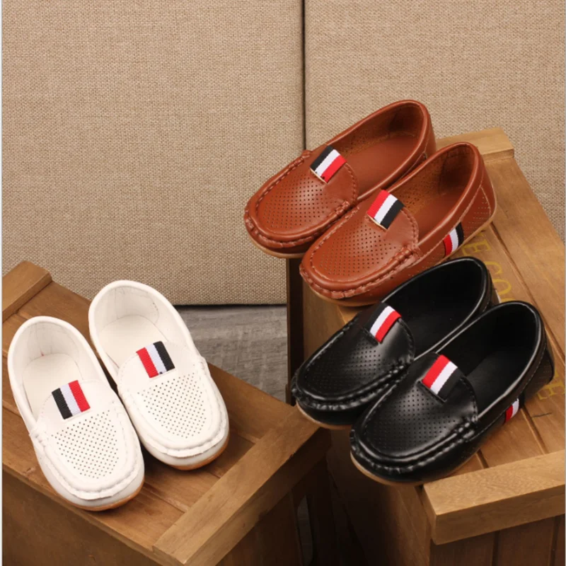 

2021 spring and autumn new girls non-slip peasy shoes boys comfortable baby shoes hollow and breathable middle-aged children's s