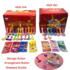 Скребки для детей, 100 шт., 2 вида стилей, полная коллекция, магнитные, для хранения игрушек, кабелей, случайный выбор