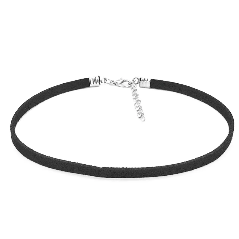 100 шт. Горячее предложение Кручёные ожерелья BIJOUX простой черный бархатной лентой