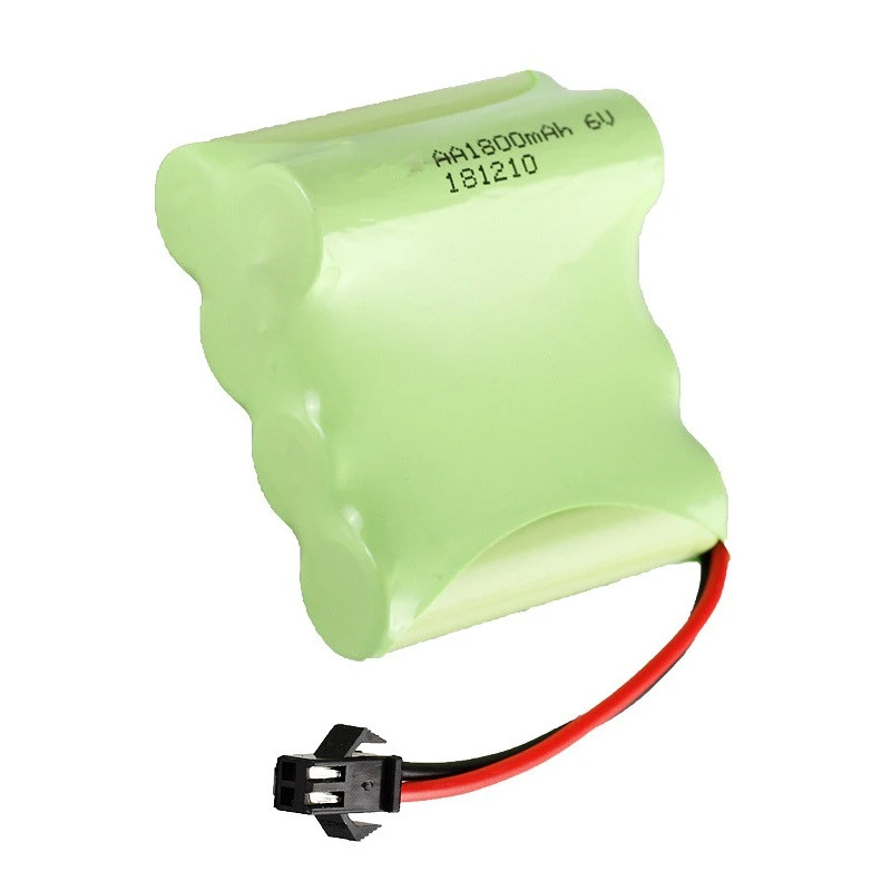 

(L Model) 6v 1800mah NiMH Battery and 6v charger For Rc toys Cars Tanks Robots Boats Guns Ni-MH AA 6v Rechargeable Battery Pack