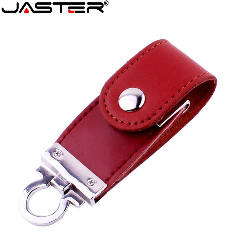 Флэш-накопитель JASTER из натуральной кожи 4 ГБ 8 16 32 64 брелок флэш-накопитель USB 2 0