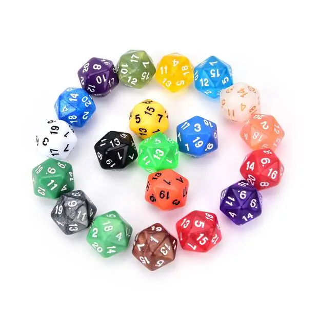 10 шт./лот Подземелья и Драконы D& D кубики настольные игры 20 сторонние кости 20 Лицо игра DND D20 кости GYH