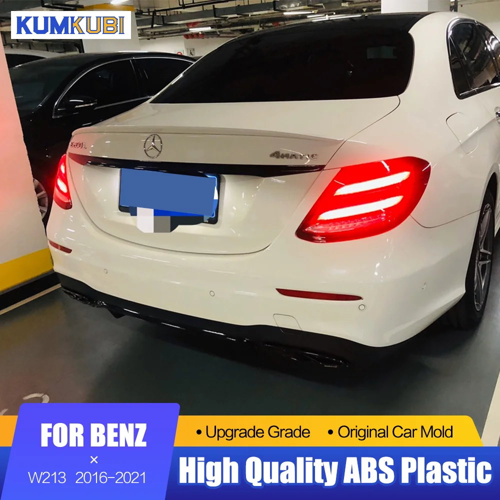 

Спойлер для Mercedes Benz W213 2016-2021 E-class E200 E300 E320, спойлер из АБС-пластика для W213, черный спойлер