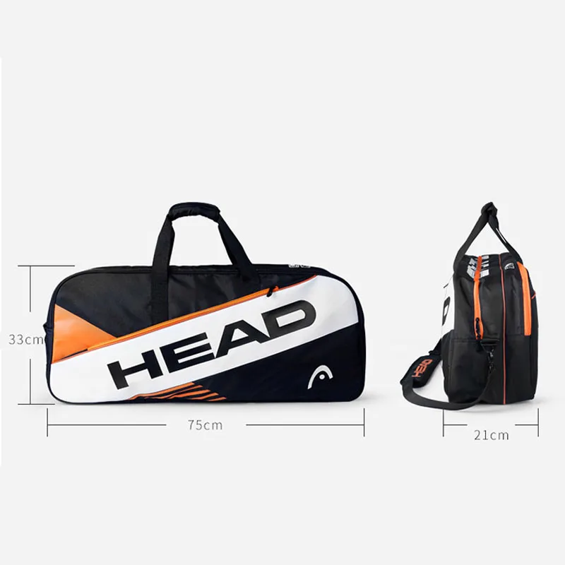 Мужская сумка для тенниса HEAD спортивная теннисной ракетки Большая вместительная