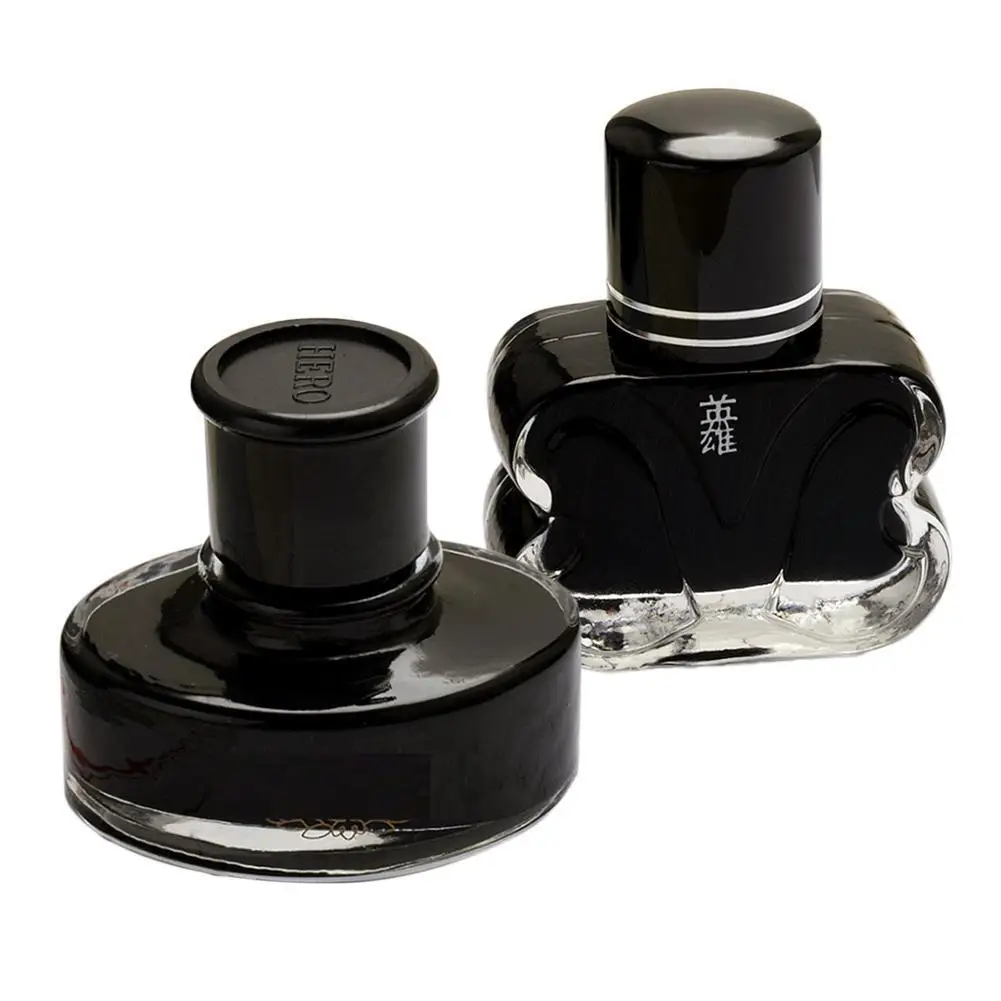

Black Pen Ink Non-Carbon Dye Type Does Not Block The Pure Pen ml 50 HERO-440 Pen Ink Pens For Writing Bottle black I5V6