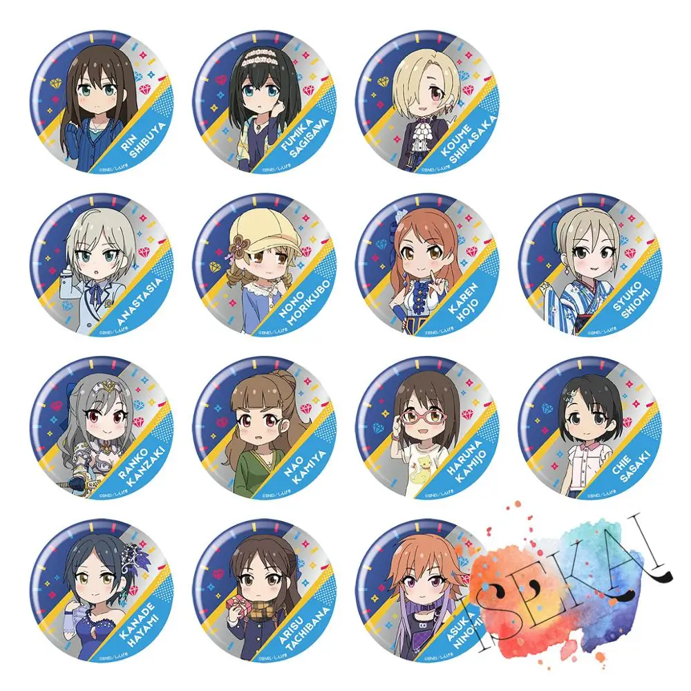 IDOLM@ STER аниме Idolmaster Золушка девушки игровой значок театральный персонаж крутой металлический значок брошь булавки