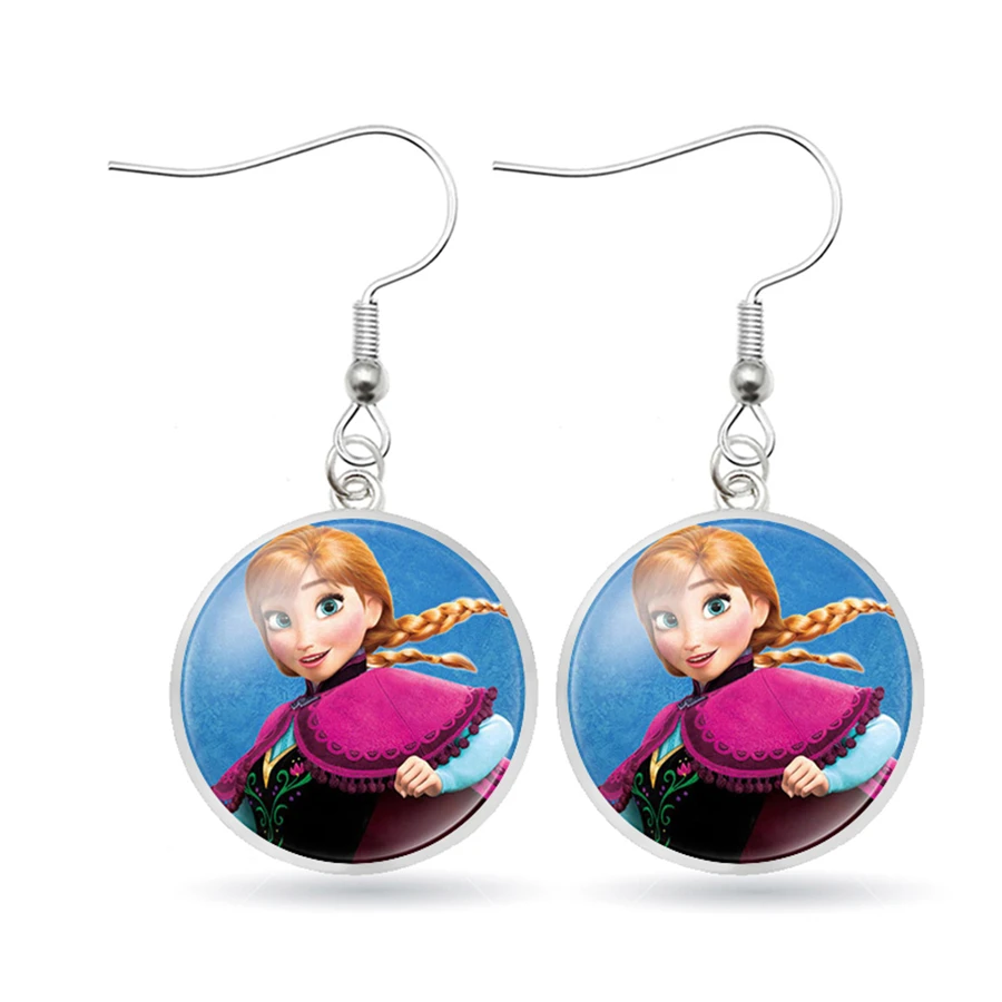 Женские Висячие серьги Elsa Anna принцессы Софии с бантом аксессуары для девочек