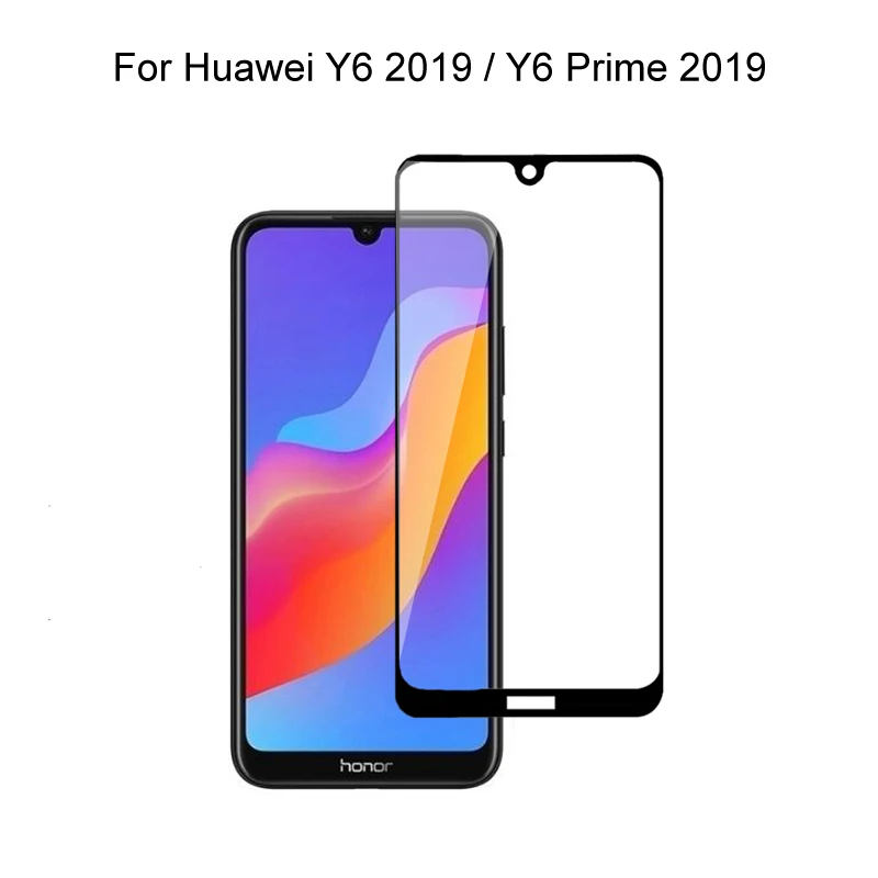 Закаленное стекло для Huawei Y6 2019 / Pro Prime (6 09 дюйма) полное покрытие 2.5D защита экрана