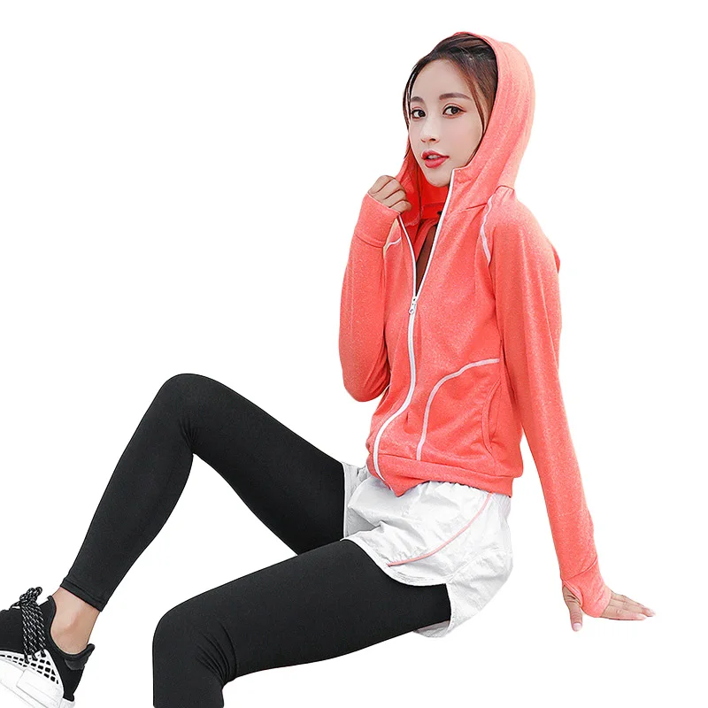 Женские спортивные топы для бега быстросохнущая куртка йоги одежда тренажерного