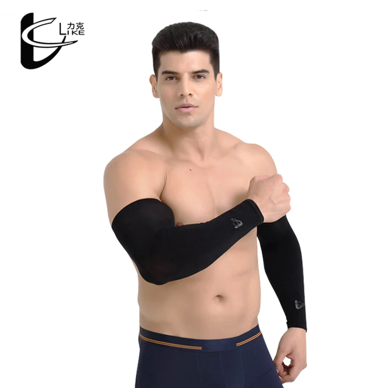 Ледяная шелковая ткань для велоспорта рукава рук волейбол бег гольф защита от