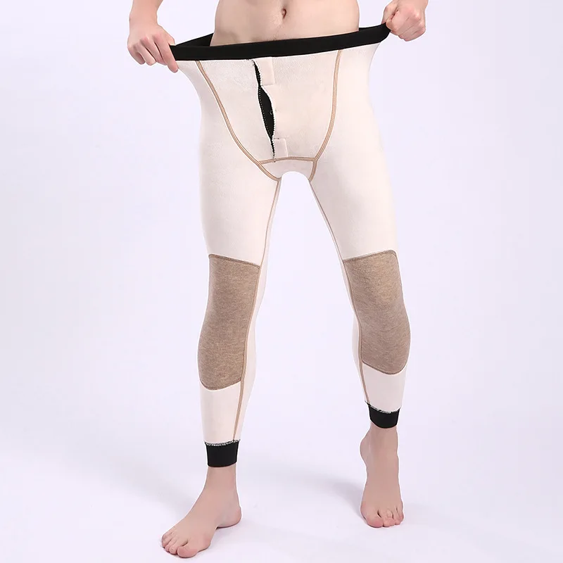 2019 зимнее мужское термобелье вельветовые очень толстые теплые тянущиеся