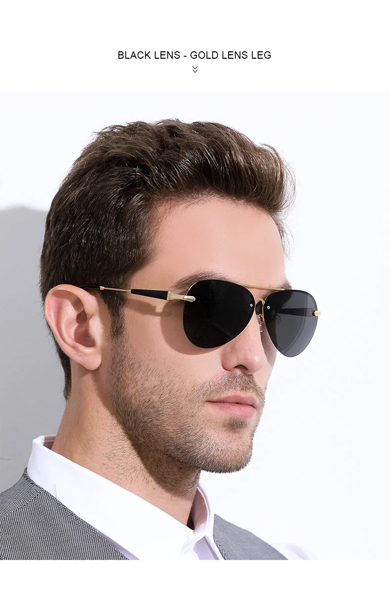 FANKEPOLO new men's retro sun eye round metal polarizer luxury brand designer sun eye black driving mirror goggles fashion