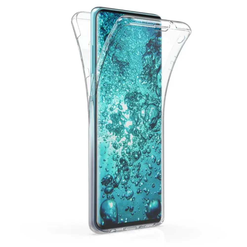 Тонкий мягкий чехол из ТПУ для телефона Samsung Galaxy S20 Plus Ultra S10 S9 S8 360 полноразмерный