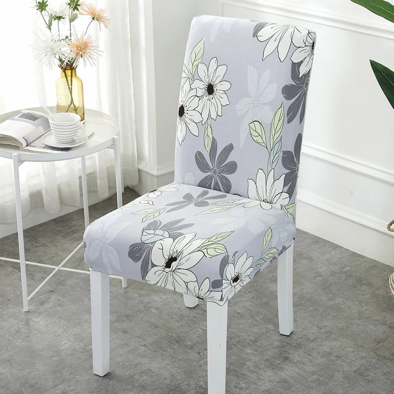 

Dining Chair Cover Jacquard Polyester Slipcover Protector Case Stretch For Kitchen Chair Seat Hotel Banquet Elastic Funda Silla