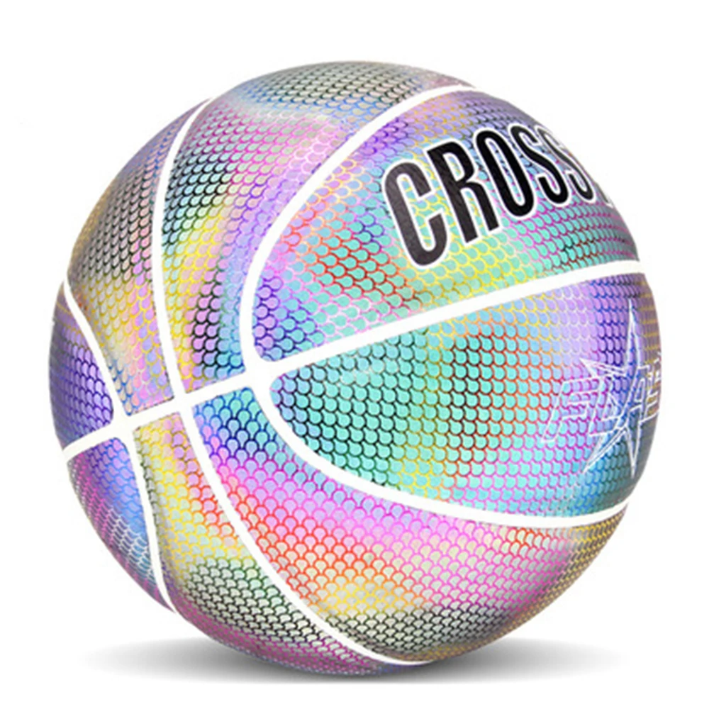 

Светящийся баскетбольный мяч, светоотражающий баскетбольный спортивный цветной мяч, подарок на день рождения, светильник, износостойкая у...