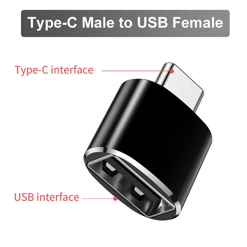 Oppselve usb type C OTG адаптер Женский USB на штекер type-C адаптер для Macbook Nexus 5X6 P Oneplus 3 2 зарядное устройство данных USB C кабель - Цвет: TYPE C TO USB FEMALE
