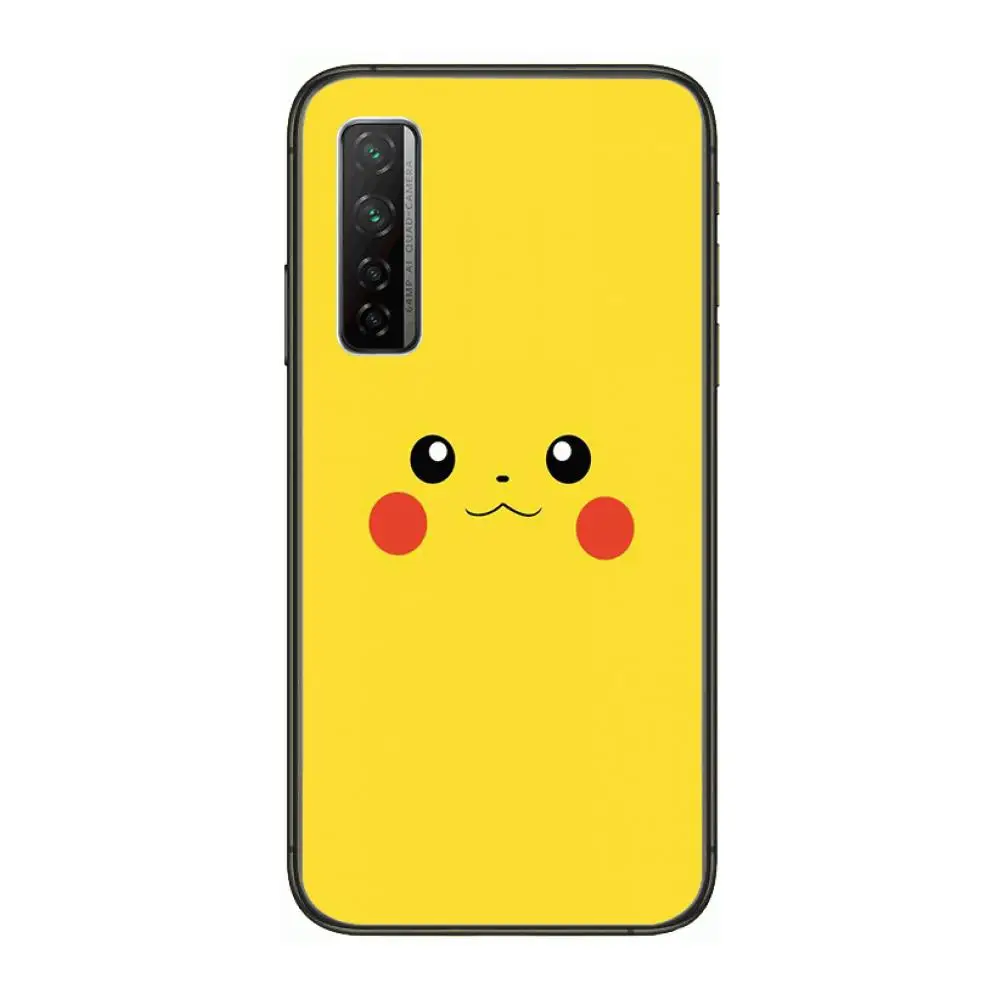 

Popular-Pokemon Phone Case For Huawei Nova 2 3 4 5 6 7 8 SE i E Pro Lite Black Etui Coque Painting Hoesjes comic fashion