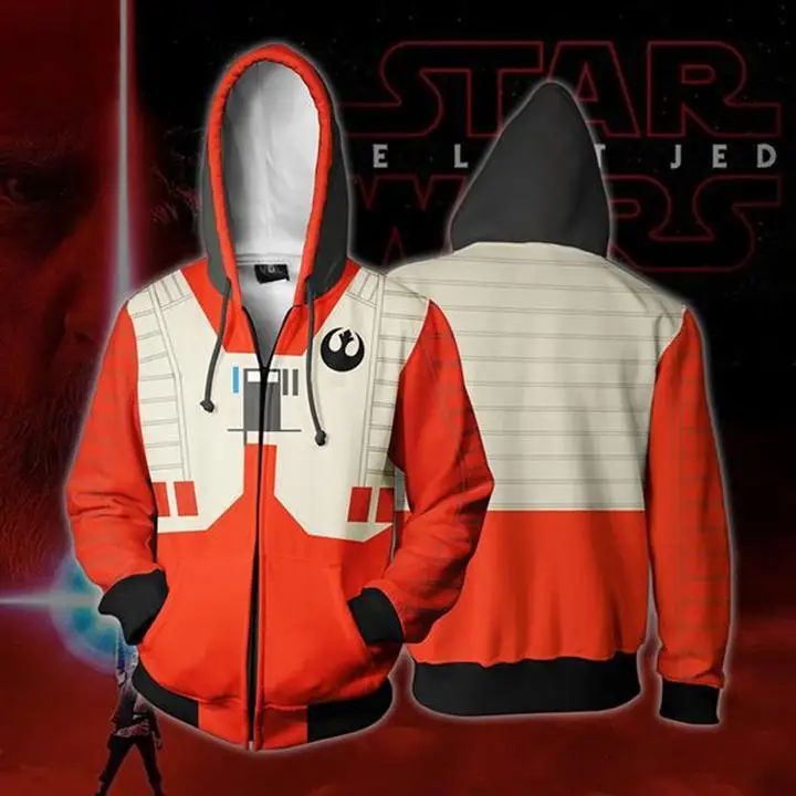Star Wars Darth Vader Costumes Hoodies Jackets Men women sports 3D printing Zip Up Hoodie Sweatshirts Cosplay | Тематическая одежда