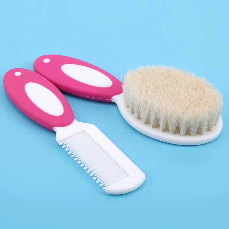 

Natural Soft Baby Brush Wooden Handle Brush Hair Comb Infant Comb Head Massager Hairbrush Baby Care