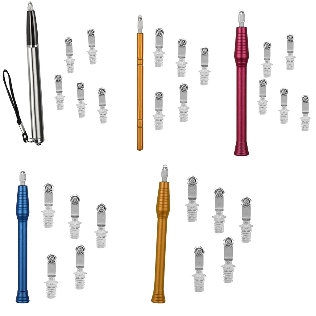 

Microblading LED Eyebrow Pen Manual Tattoo Eyebrow Pencil With 5pcs Needles