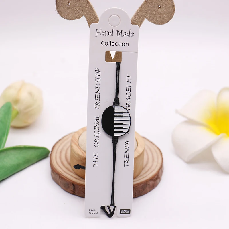 Детский браслет Хэллоуин Тыква призрак лицо тайчи пианино ключ черный и белый