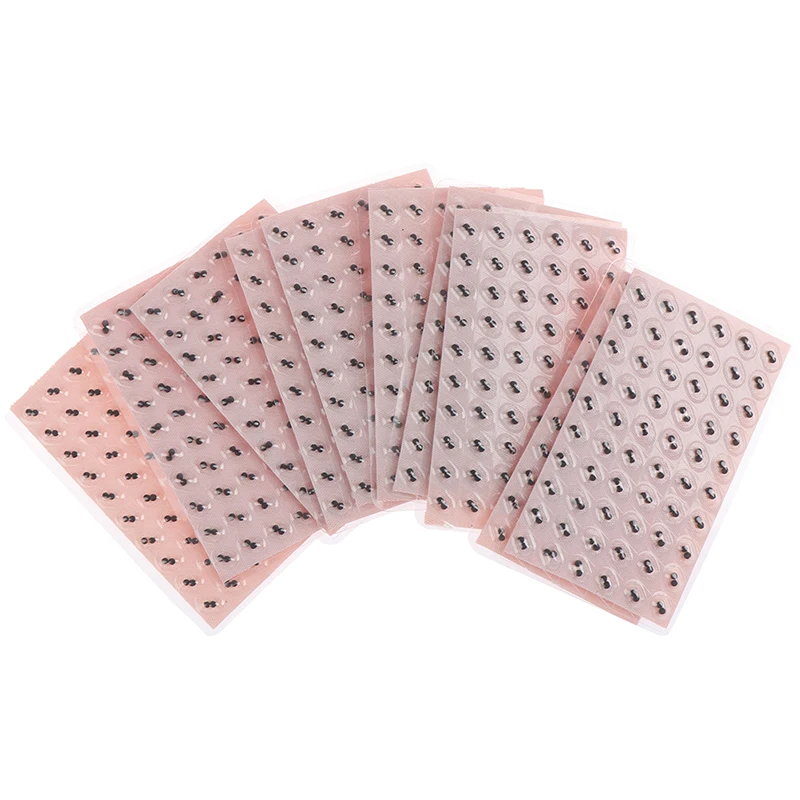 B 600pcs 600 шт./лот игла для иглоукалывания ушей Массажная игла для терапии Патч наклейка для семян аурикулярная аурикулотерапия уход за ушами одинарная/двойная зерно - Цвет: B 600pcs