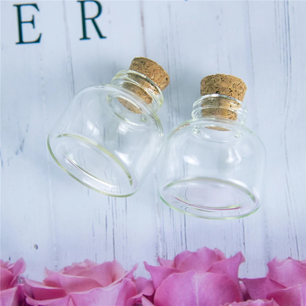 

24Pcs 10ml Empty Bayonet Glass Pot with Cork Home Furnishing Decoration Gifts Essential Oil Vials Candy Jars Refillable Bottles