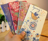 cute flower notepad lovely bird print memo notes creative students notebook cartoon floral memo pads small diary book 48 pages