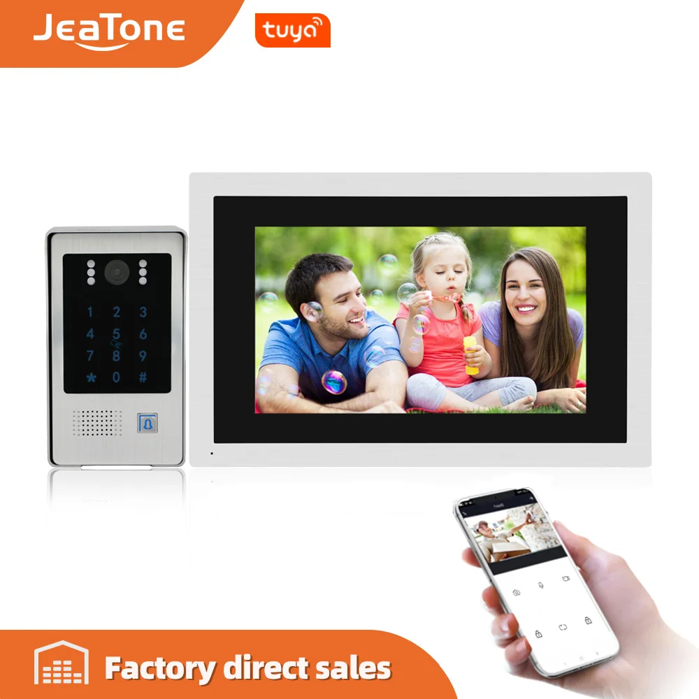 Видеодомофон 10 дюймов Wi Fi умный IP домофон с функцией RFI система контроля доступа