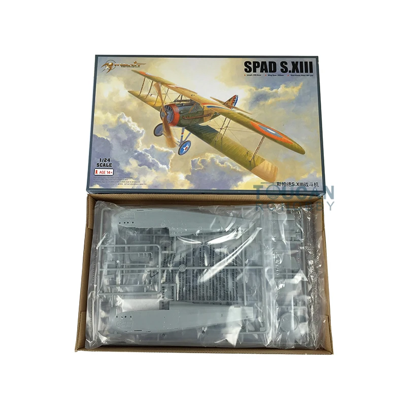 

US Stock 1/24 Trumpeter 62401 SPAD S.XIII Fighter Airplane Plastic Plane Model TH06242-SMT4