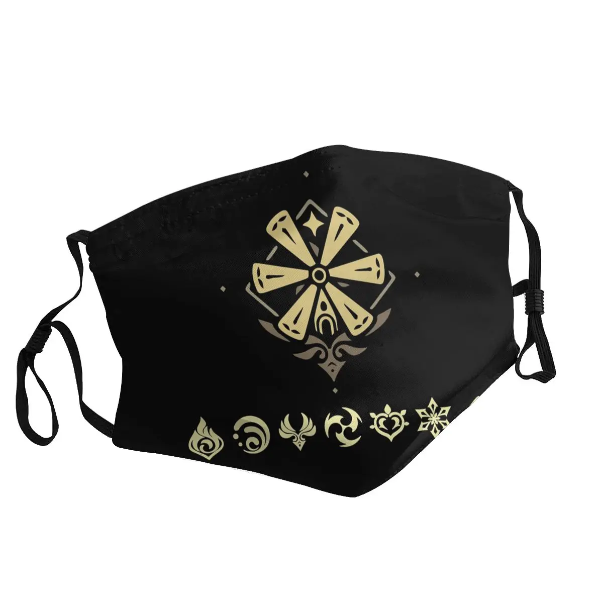 

Genshin Impact Elements Impact Washable Adult Face Mask Anime Game Anti Dust Haze Protection Cover Respirator Mouth-muffle