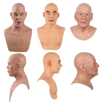 eyung realistic silicone mask halloween charles party full head masquerade male props crossdresser drag queen masks christmas