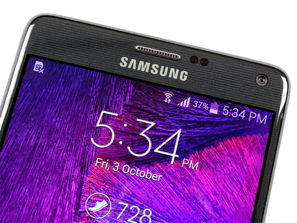 Разблокированный samsung Galaxy Note4 N910C четырехъядерный 5,7 дюймов 32 Гб Поддержка NFC с отпечатком пальца в мобильном телефоне