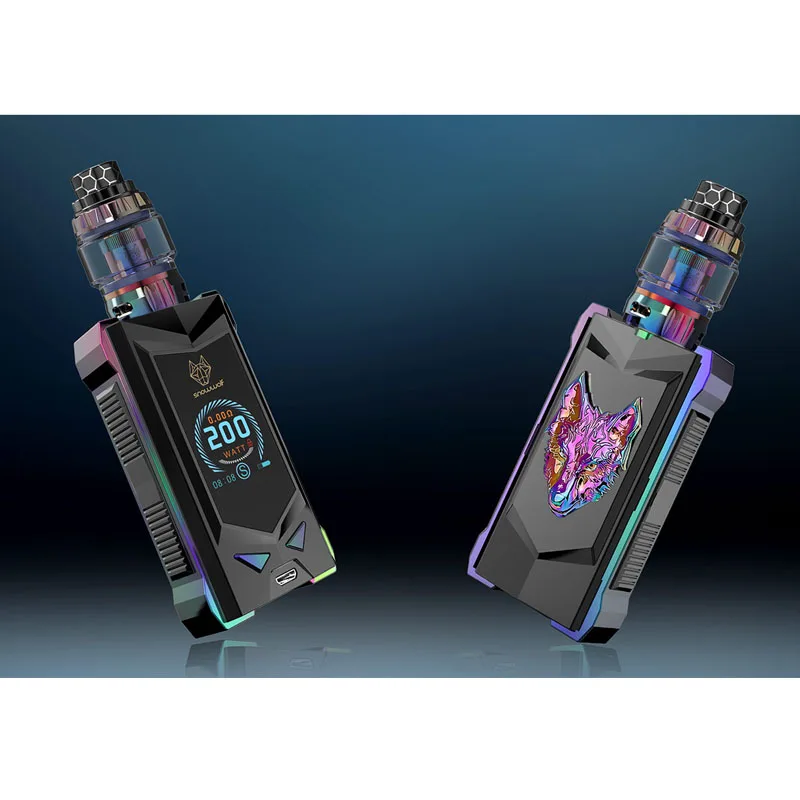 Оригинальный бокс мод SNOWWOLF MFENG 200 Вт вейп в комплекте с двойным 18650