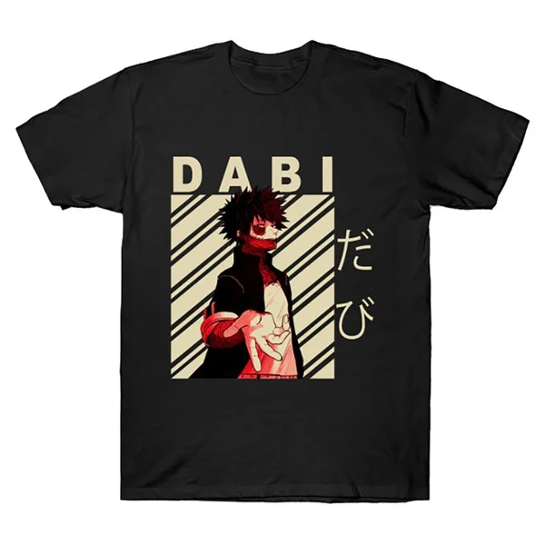 

dabi Funny Print Men T-Shirt Top Tees Graphic Simple Style Tshirt Print Women T shirt Tee Shirt