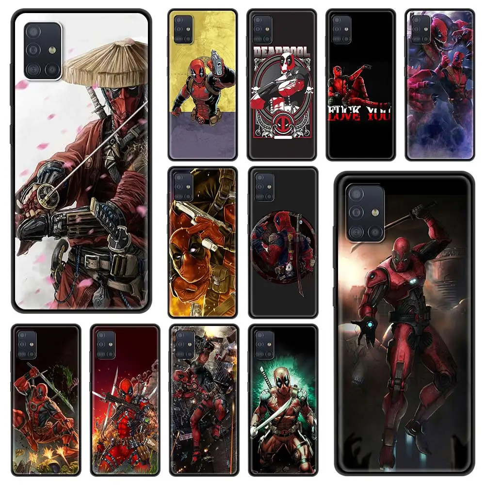 

Phone Case For Samsung Galaxy A22 A51 A12 A71 A52 A72 A11 A41 A31 4G A32 A51 5G Soft Fundas Marvel Cool Deadpool