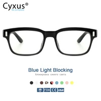 cyxus blue light blocking computer glasses anti eye strain uv protection gaming eyeglasses for menwomen eyewear 8084