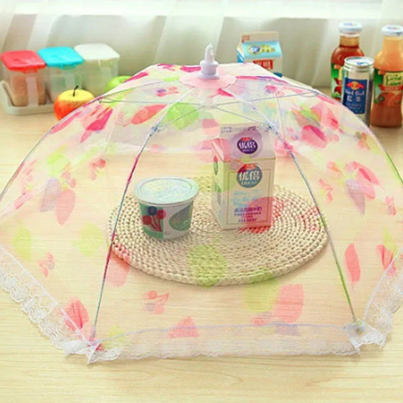 

Чехол для еды, инструменты для защиты от мух и комаров, инструменты для приготовления пищи, кружевной чехол из пряжи, 1 шт., складные Чехлы для...