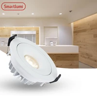 smartlumi led downlight dimmable 9w round cob recessed lamp 220v 230v 240v led bulb bedroom kitchen indoor led spot lighting