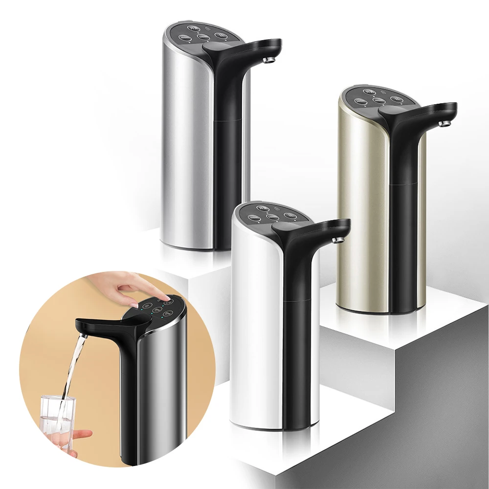 Портативный насос для воды из бутылки, электрический, с переключателем, заряжается от USB, универсальный, подходит для 3 режимов.