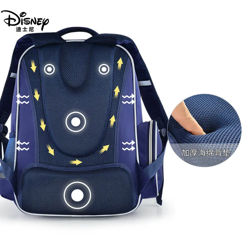 Disney Star Wars Cartoon Pattern Schoolbag Cute Kids Primary School Students 3-6 Grades Cool 7-12 Years Old Child Boy Backpack