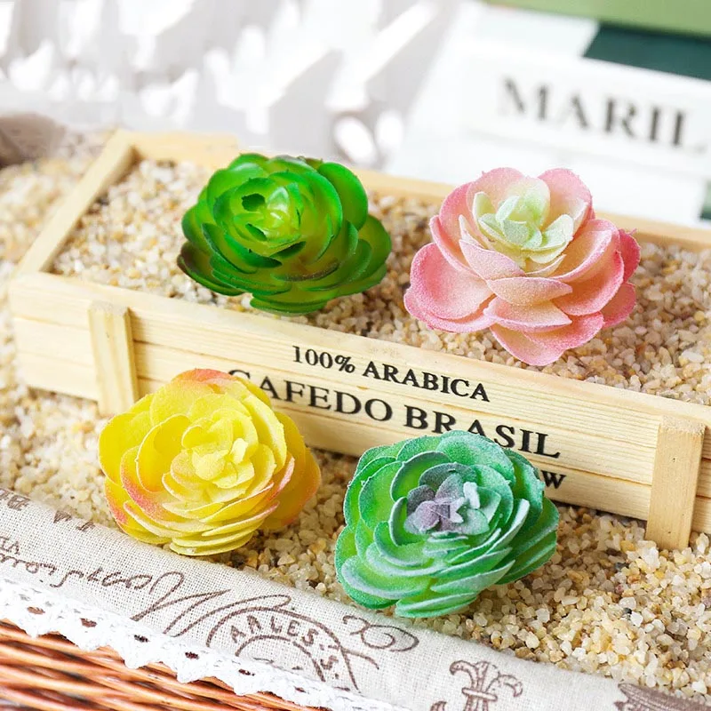 Искусственные суккуленты ПВХ Мини Трава искусственные растения пейзаж