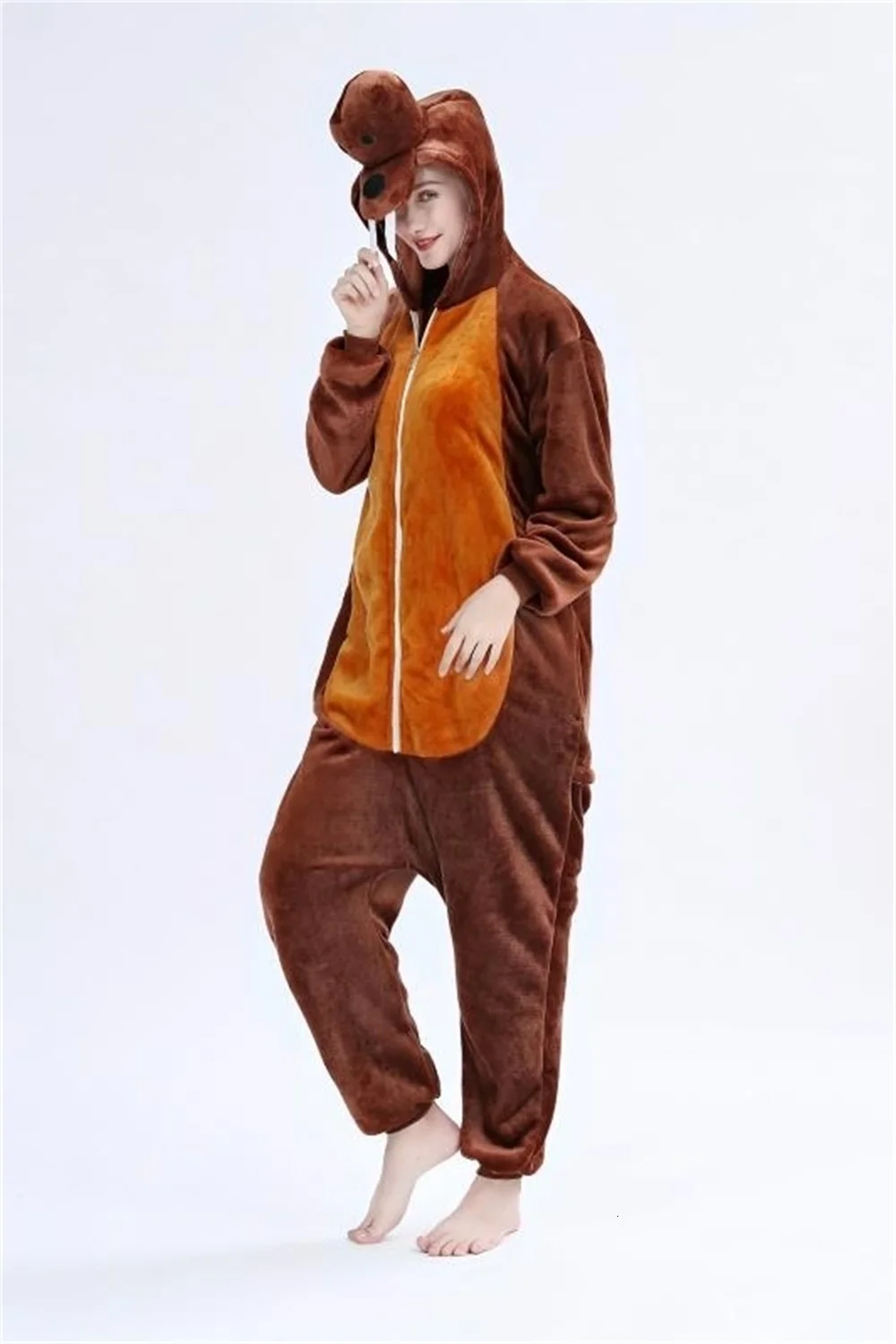 Комбинезон Walrus Kigurumi Женский Пижамный костюм в виде животных фланелевые костюмы